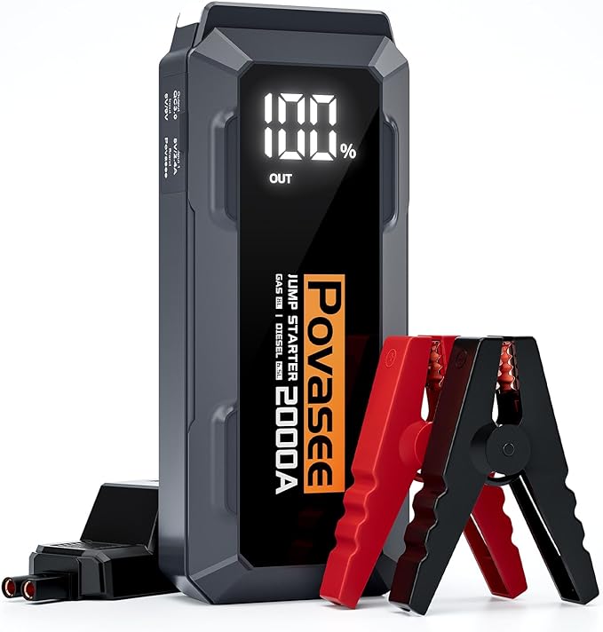povasee jump starter 2000